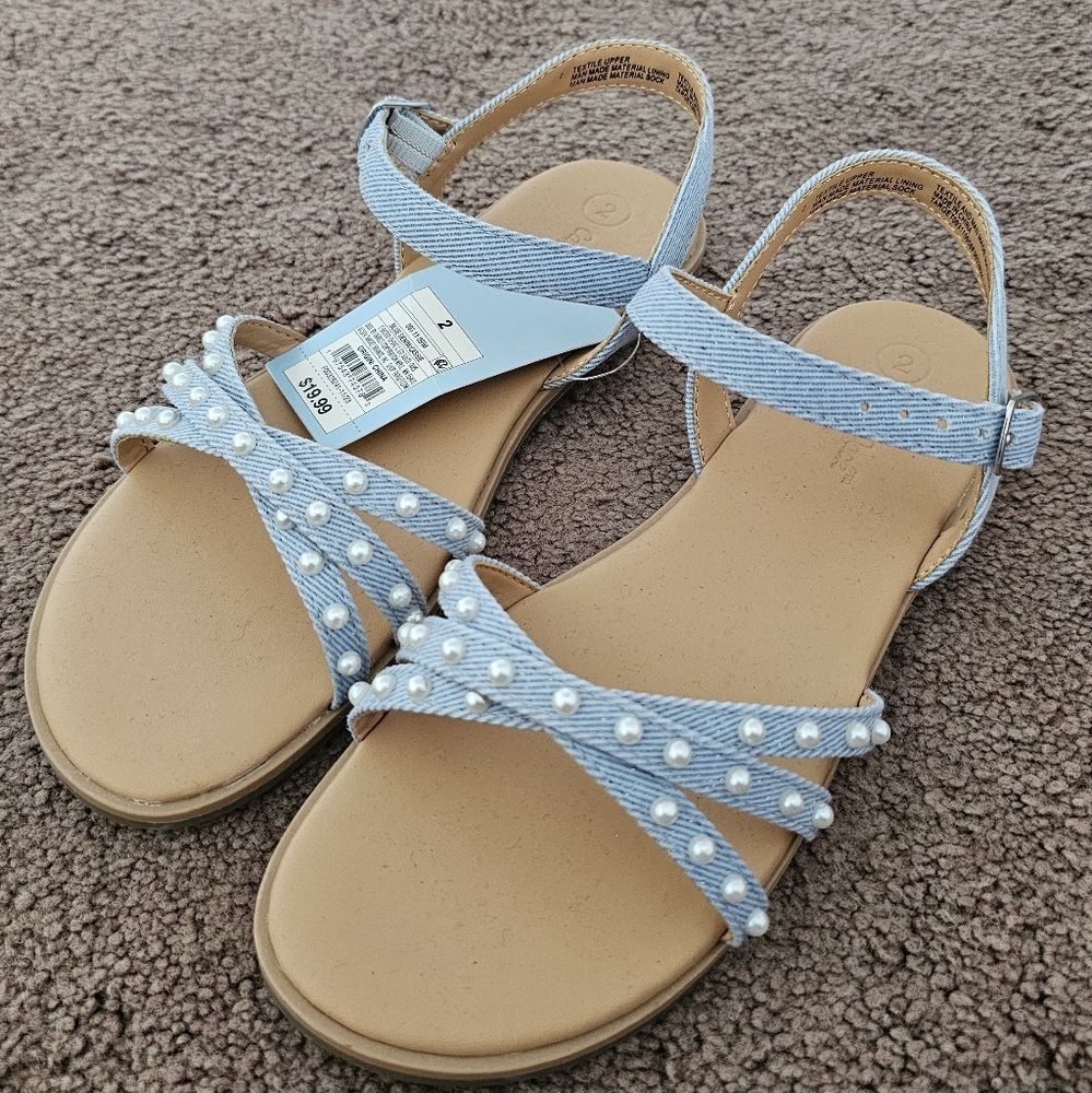 Cat & Jack Blue Denim Sandals